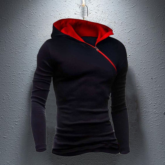 Casual Cotton Color Block Hoodies